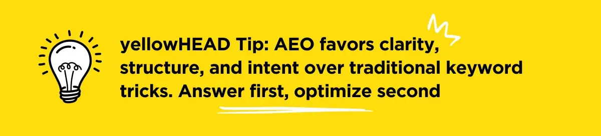 Answer Engine YH Tip