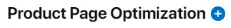 Product Page Optimization button